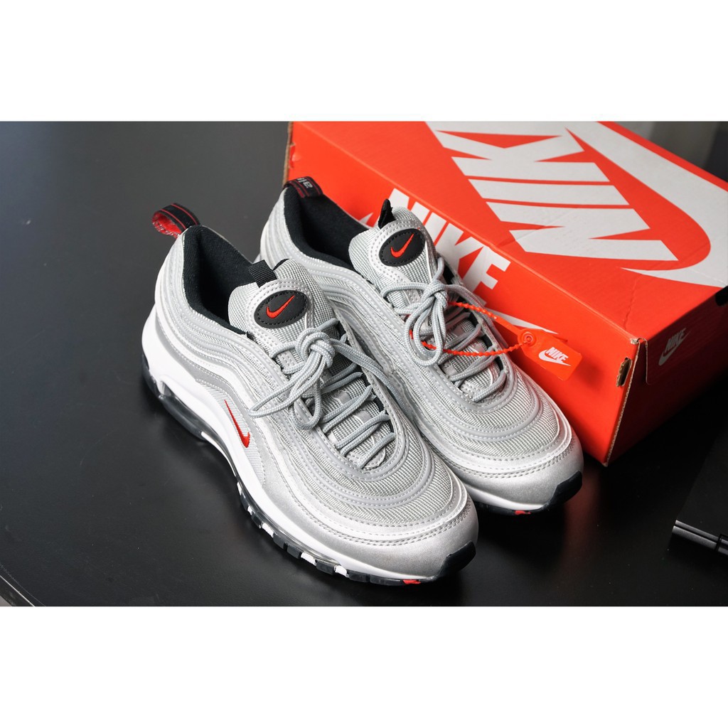 Giày Thể Thao AM 97 Màu Bạc - Sneakers NIKE SILVER Size Nam Nữ | BigBuy360 - bigbuy360.vn