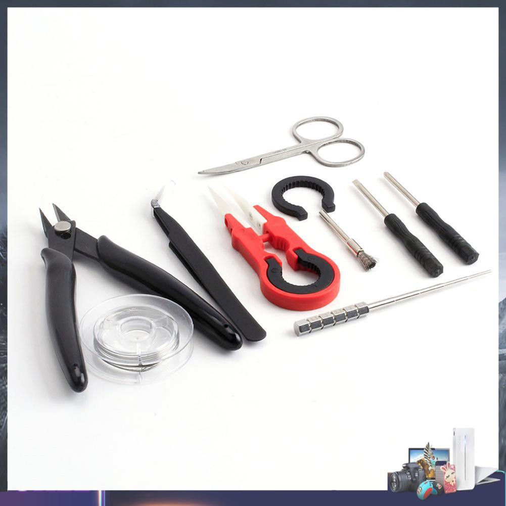 Electronic Cigarette DIY Tool Bag Wire Heaters Kit Coil Jig Cigar Accessory