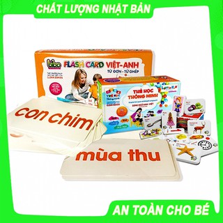 Combo Thẻ Học: 01 Bộ Thẻ Học 16 Chủ Đề, 01 Bộ Thẻ Học Từ Đơn- Từ Ghép