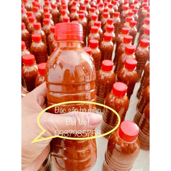 Ruốc chua nghệ an loại đặc biệt chai 400g ăn bao phê