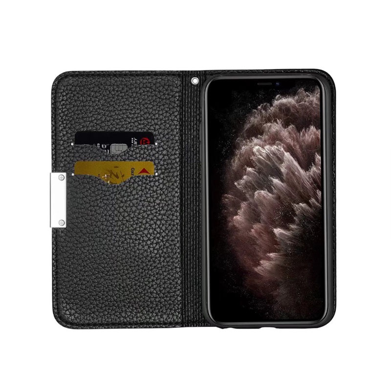 MONTBLANC Bao Da Điện Thoại Nắp Lật Nam Châm Kiêm Ví Cho IPhone 13 12 Pro Max 11 X XR XS 7 8 Plus Vỏ