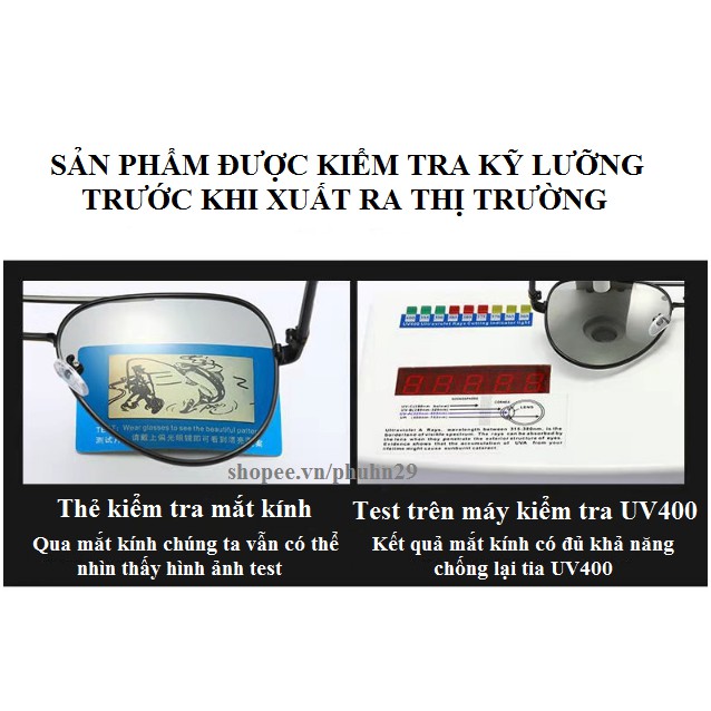 Kính Râm Phân Cực Đổi Màu Ngày Và Đêm PORASOSAR