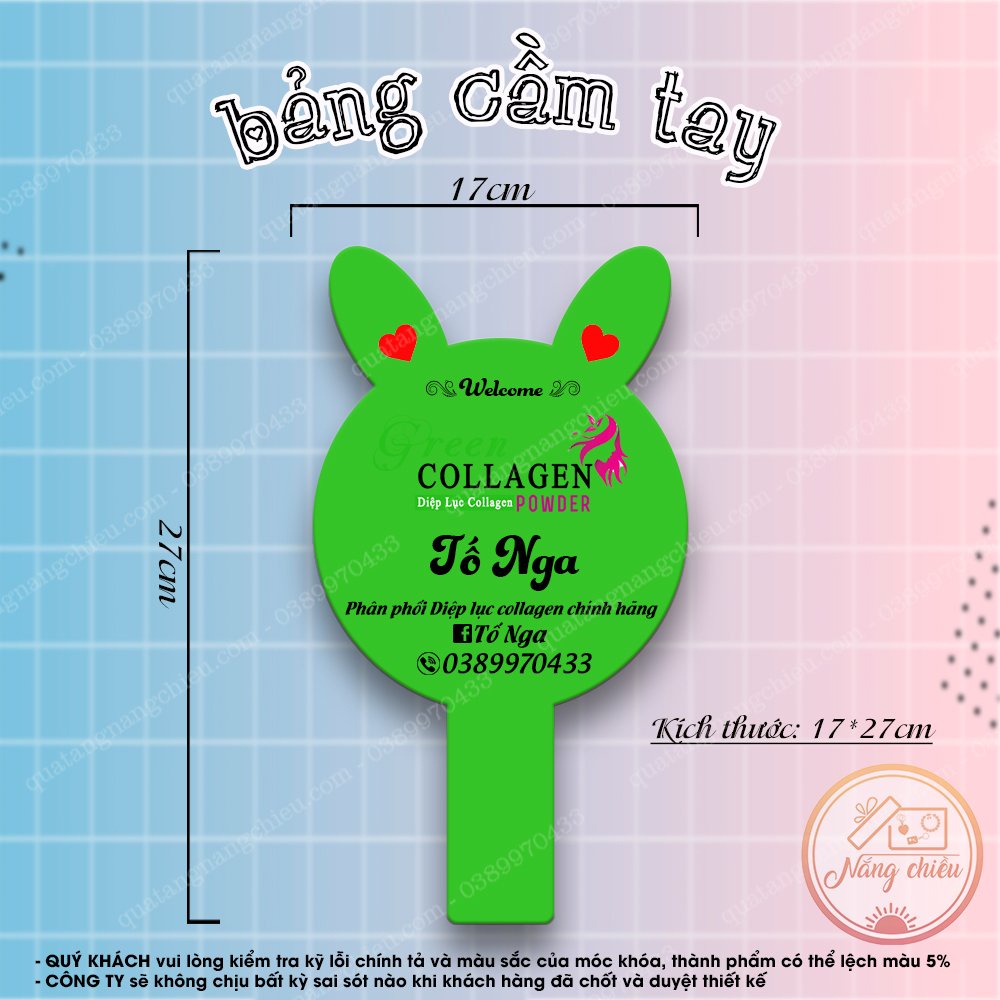 Bảng mica tên shop - Bảng cầm tay chụp hình - Free Thiết Kế Decor theo yêu cầu - Hashtag trang trí