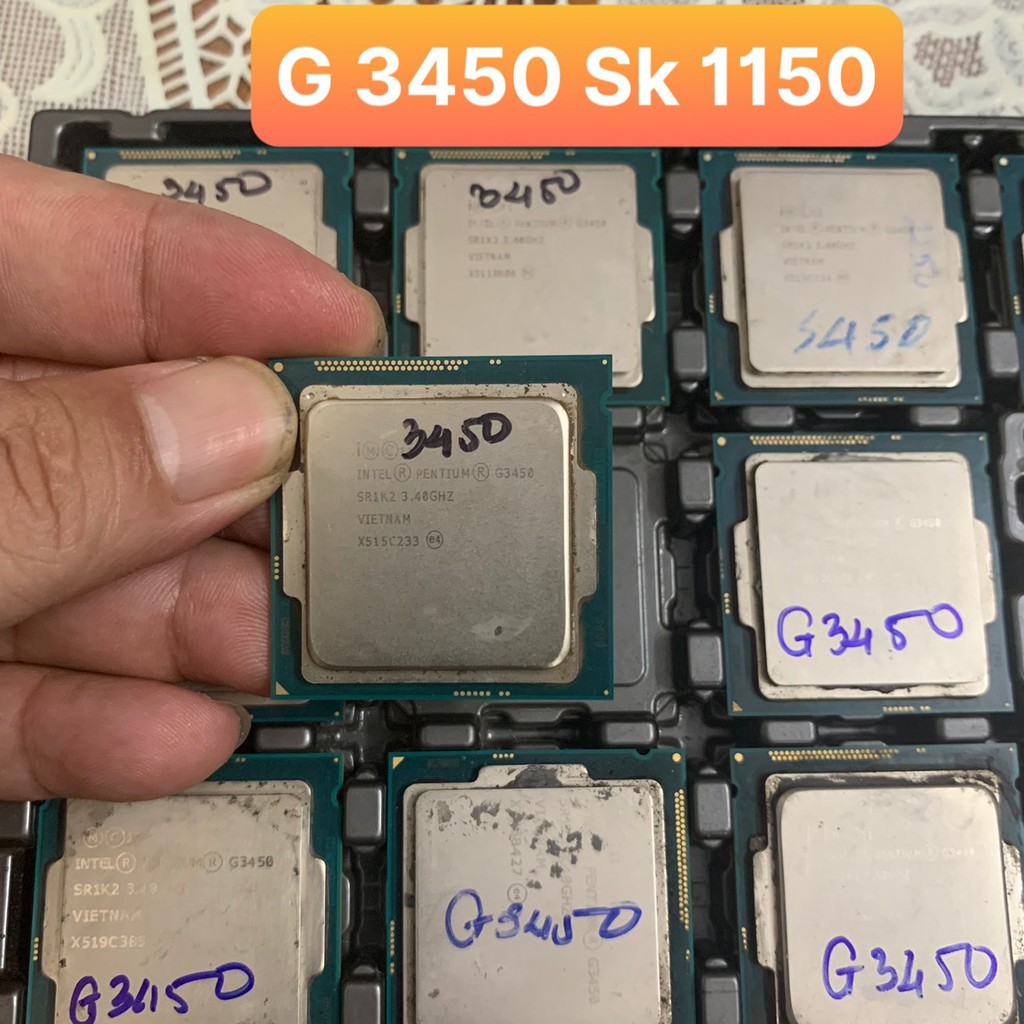 CPU Bộ Vi Xử Lý G 3450 Sk 1150 - CHÂN CPU ĐẸP HÀNG KHÔNG KÉN MAIN - VI TÍNH BẮC HẢI