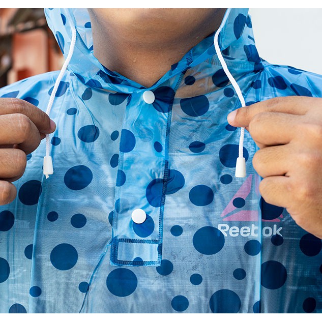 Áo Mưa Bít 1m4 Nhựa Dẻo Trong Suốt Bi Màu