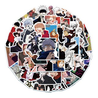 Set 10 / 25 / 50 Nhãn Dán Trang Trí Hình Anime Xinh Xắn