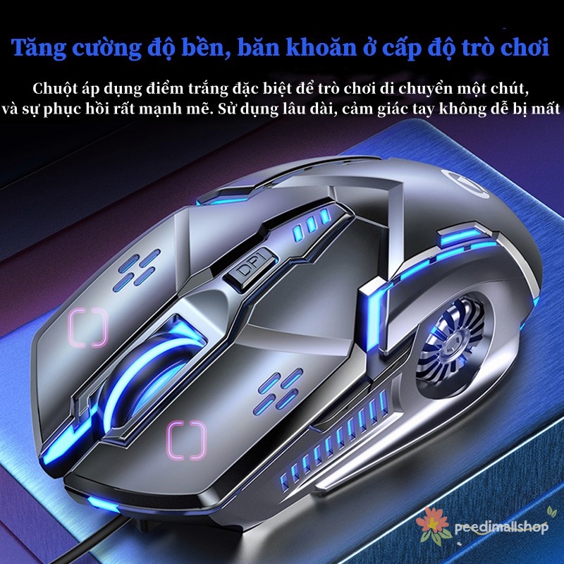 Chuột Máy Tính Chuột Máy Tính Chơi Game G5 LED 7 Màu Đẹp, DPI Khủng 3200 dùng cho Chơi Game Làm Việc Văn Phòng