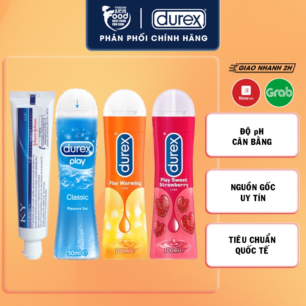 Gel Bôi Trơn Durex Play Warming Lube 100ml [che tên sản phẩm khi giao hàng]