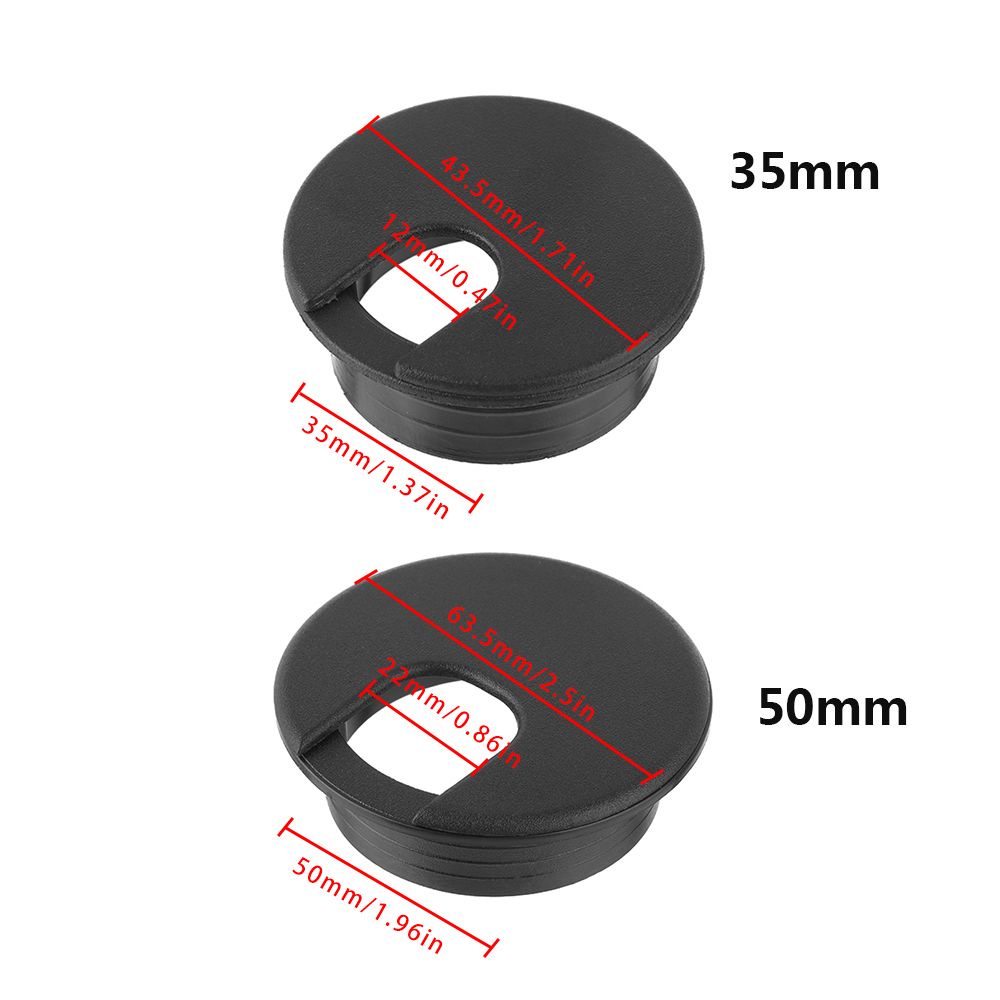 Nắp Đậy Ổ Cắm Dây Cáp Máy Tính 35 / 50mm Tiện Dụng
