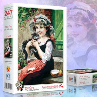 Tranh xếp hình jigsaw puzzle giải tỏa stress tia sáng 247 mảnh - miu cưng - msp: 247-055