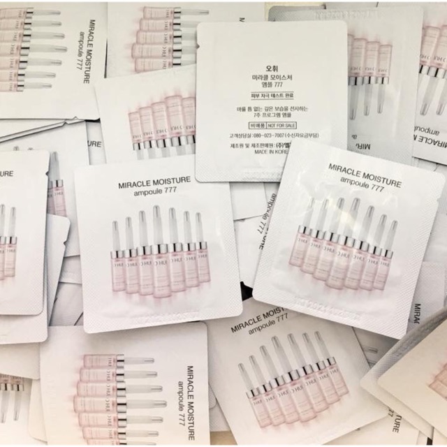 50 gói date 2026 - Tinh chất dưỡng căng bóng da Ohui Miracle Moisture Ampoule 777