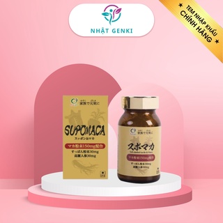 Tăng cường sinh lý nam giới Supomaca, thực phẩm chức năng Nhật Bản, hãng Genki Fami, 90 viên/hộp.