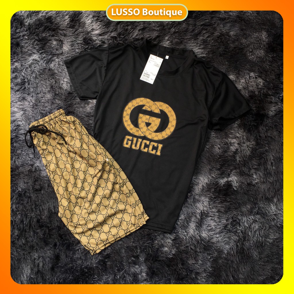 [FREE SHIP] Đồ bộ Nam, bộ quần áo nam mùa hè GC Nâu in 3D in 2 mặt, hàng có BIGSIZE - LUSSO Boutique | BigBuy360 - bigbuy360.vn