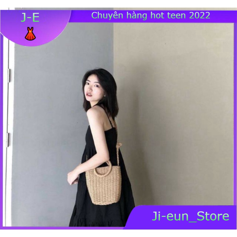 VÁY MAXI SUÔNG 2 DÂY ULZZANG HOT - (Sp sẵn) - Ji-eun_Store