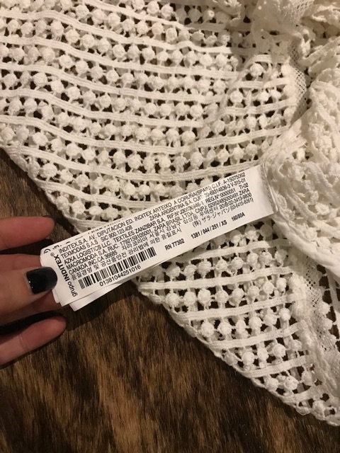 Áo lưới trắng Zara