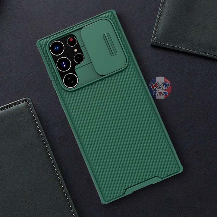 Ốp lưng Nillkin Samsung S22 Plus, S22 Ultra bảo vệ camera Nillkin CamShield Pro nắp trượt che camera