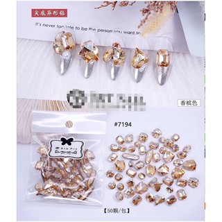 Set mix đá khối chân vàng 50v nhiều màu hót