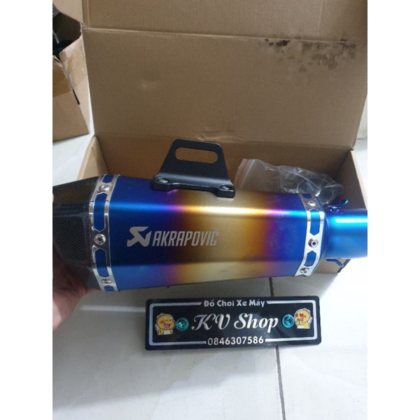 pô akrapovic titan họng 51mm đủ màu