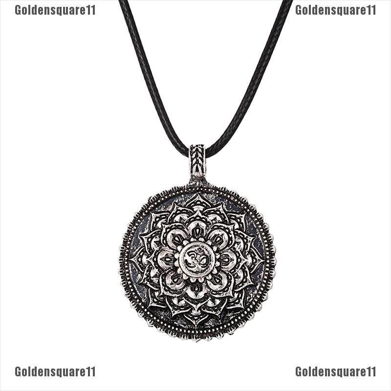 [Golds] Vòng Cổ Bùa Hộ Mệnh Tập Yoga Mặt Hoa Sen Mandala