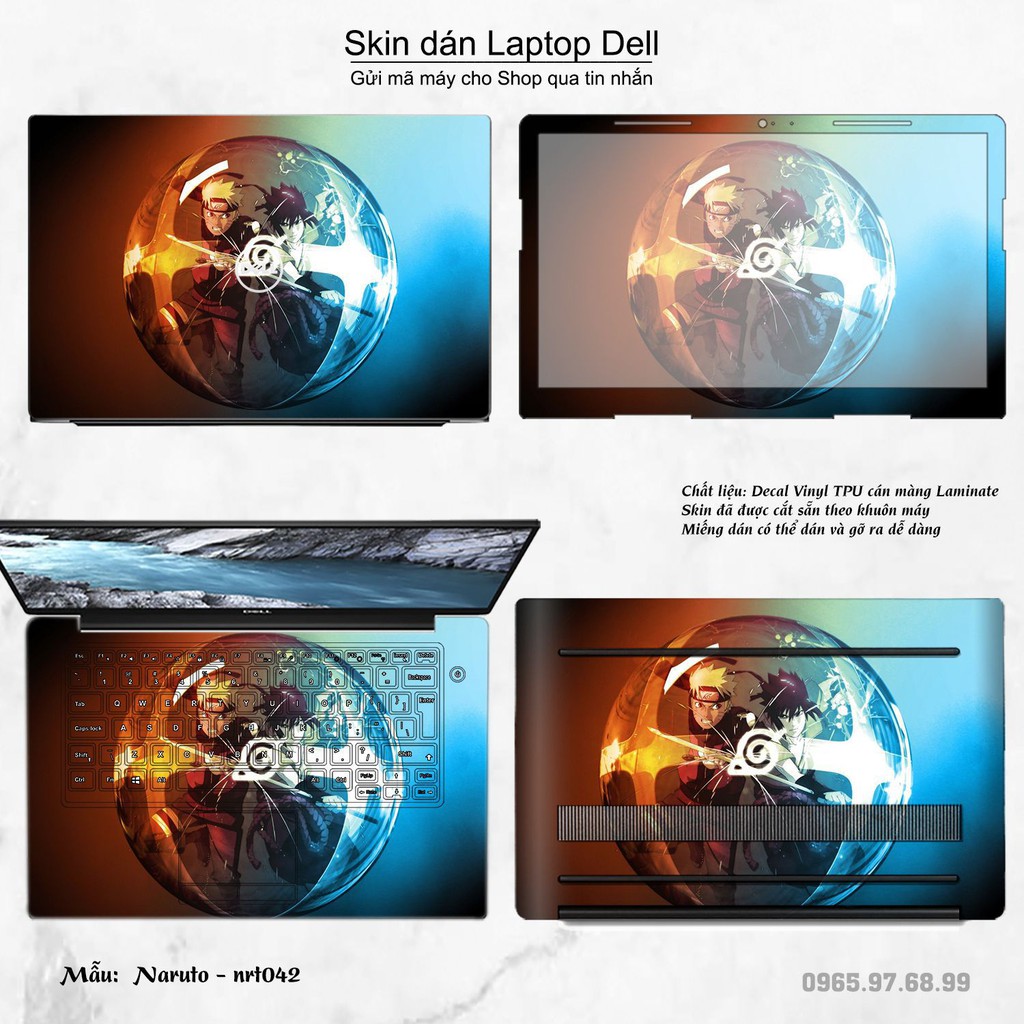 Skin dán Laptop Dell in hình Naruto nhiều mẫu 2 (inbox mã máy cho Shop)