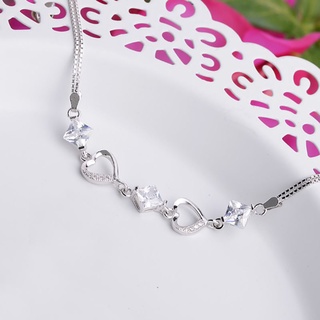 Combo 2 lắc tay bạc đính đá trẻ trung