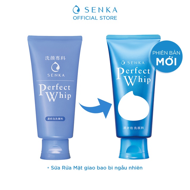 Bộ đôi Senka Perfect Whip: sữa tắm dưỡng ẩm 500ml và sửa rửa mặt tạo bọt dưỡng ẩm chiết xuất tơ tằm 120g