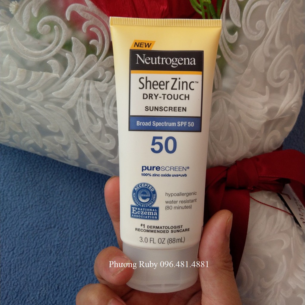 Kem Chống Nắng Neutrogena Sheer ZinC Dry Touch SPF 50 88ml