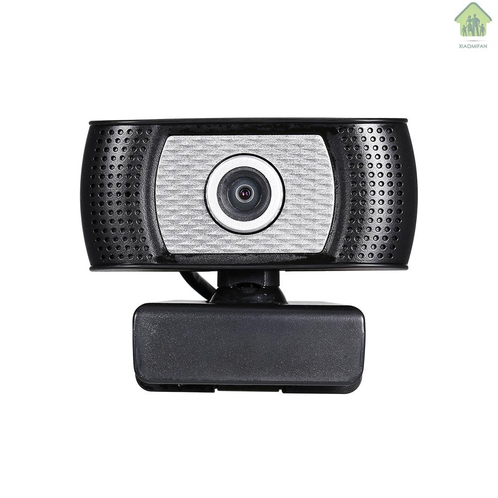 Webcam 30fps 720p Xoay 360 Độ Chống Ồn Cắm Usb Cho Laptop / Máy Tính Để Bàn