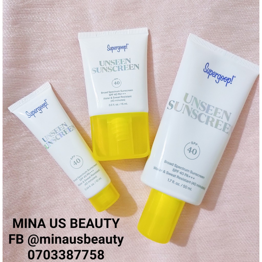 Kem chống nắng vô hình Supergoop! Unseen Sunscreen Broad Spectrum SPF 40