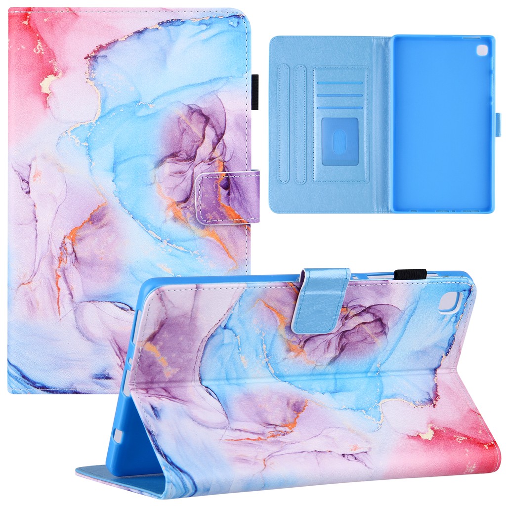 Bao da máy tính bảng chống sốc có ngăn đựng thẻ và giá đỡ cho Samsung Galaxy Tab A7 Lite 8.7 2021 SM-T220 T225