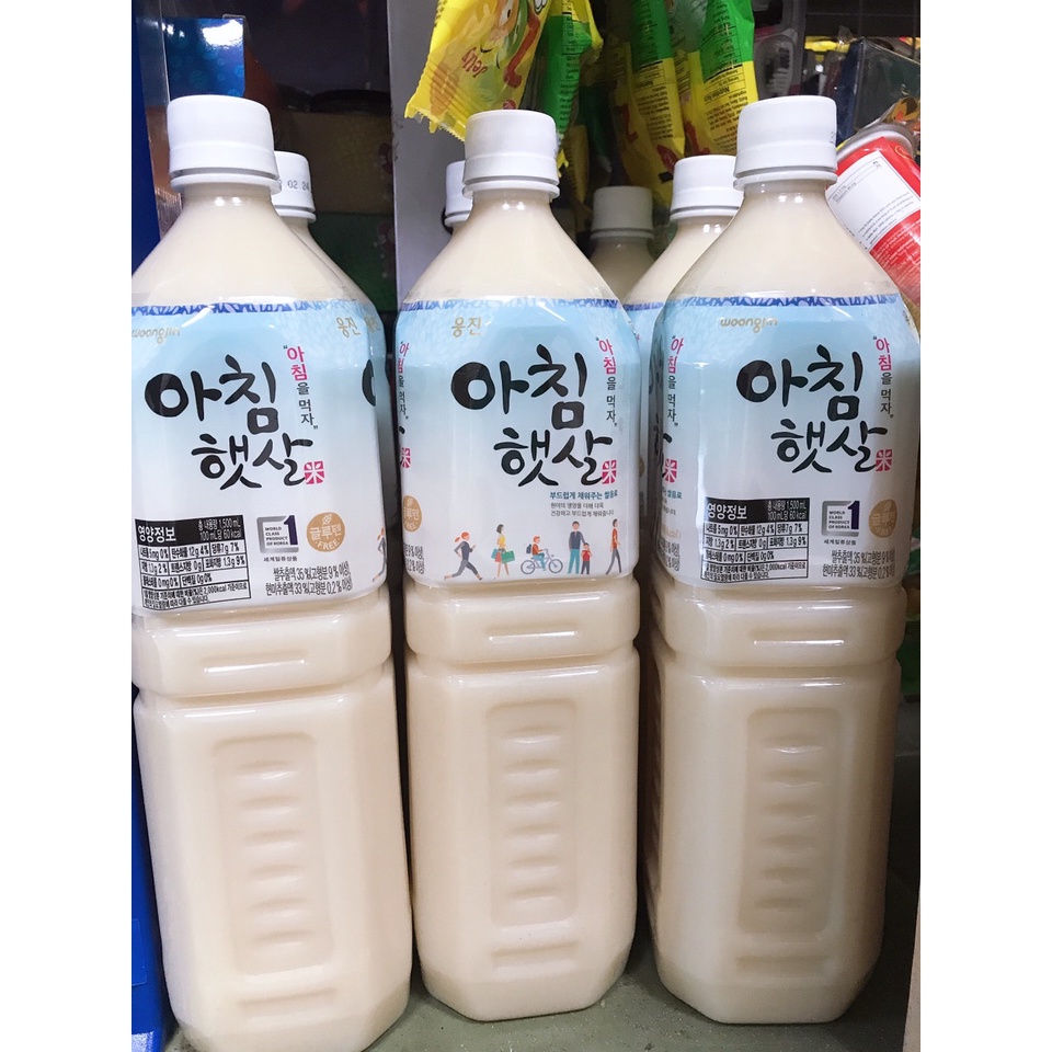 Nước Gạo Rang - Sữa Gạo - Nước Gạo WoongJin Hàn Quốc Chai 1500ml