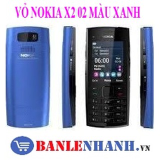 Vỏ nokia x2 02 màu xanh