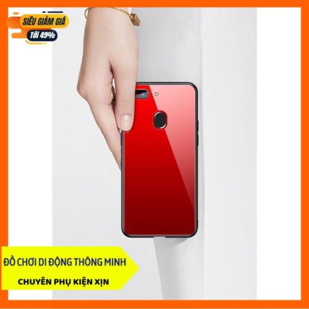 [HÀNG CHẤT] Ốp lưng kính viền dẻo OPPO F9 tráng gương siêu sang - Tặng kính cường lực