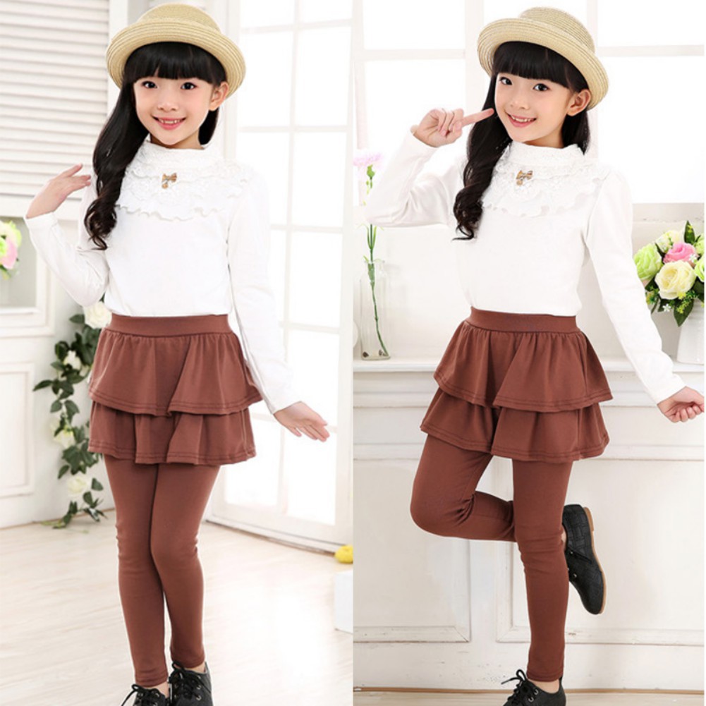 Quần legging liền váy dễ thương cho bé gái