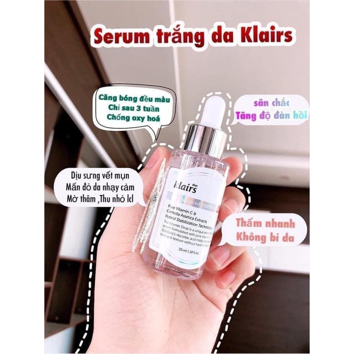 Tinh Chất Serum Vitamin C Klairs Freshly Juiced Dưỡng Sáng Trẻ Hóa Da 35ML ( HÀNG CÔNG TY ) GentsOfficialStore