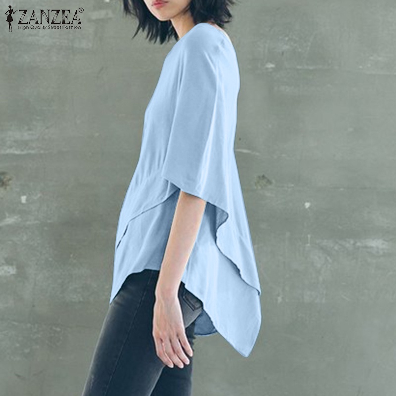 Áo cánh dơi Zanzea cổ tròn dáng rộng thời trang cho nữ