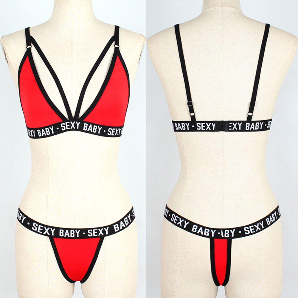 Set Đồ Lót Thể Thao In Chữ Quyến Rũ Cho Nữ