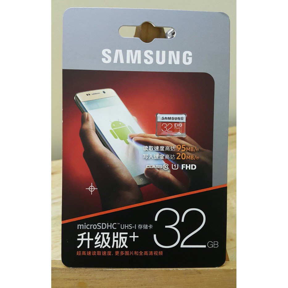 Thẻ nhớ MicroSDHC Samsung Evo Plus 32GB R95MB/s W20MB/s U1 2K - box Anh New (Đỏ) | BigBuy360 - bigbuy360.vn