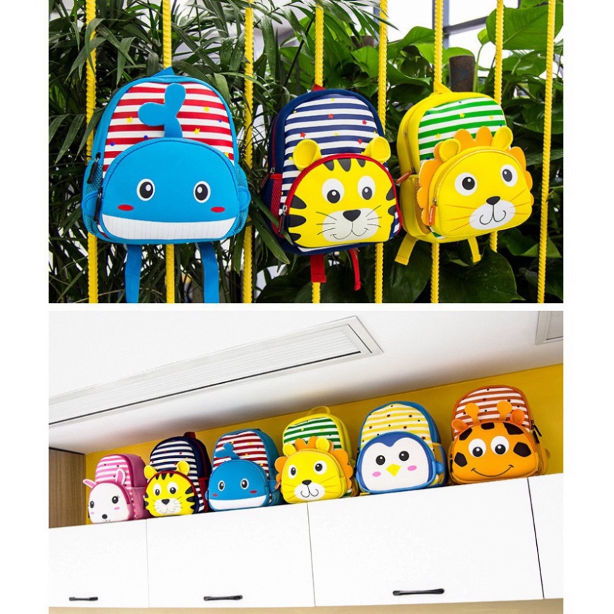 Balo trẻ em siêu nhẹ - ba lô trẻ em hình thú siêu dễ thương cho bé Babyjoy Mart