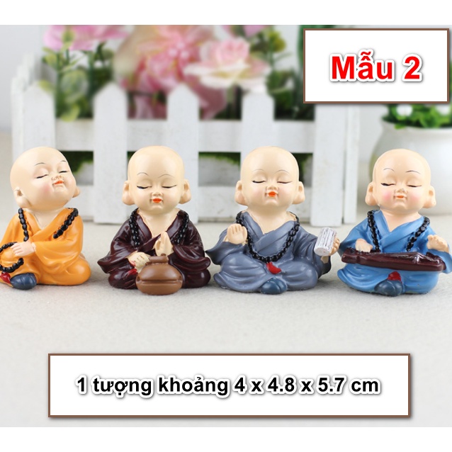 Bộ sưu tập tượng những chú tiểu ngộ nghĩnh với nhiều mẫu dễ thương