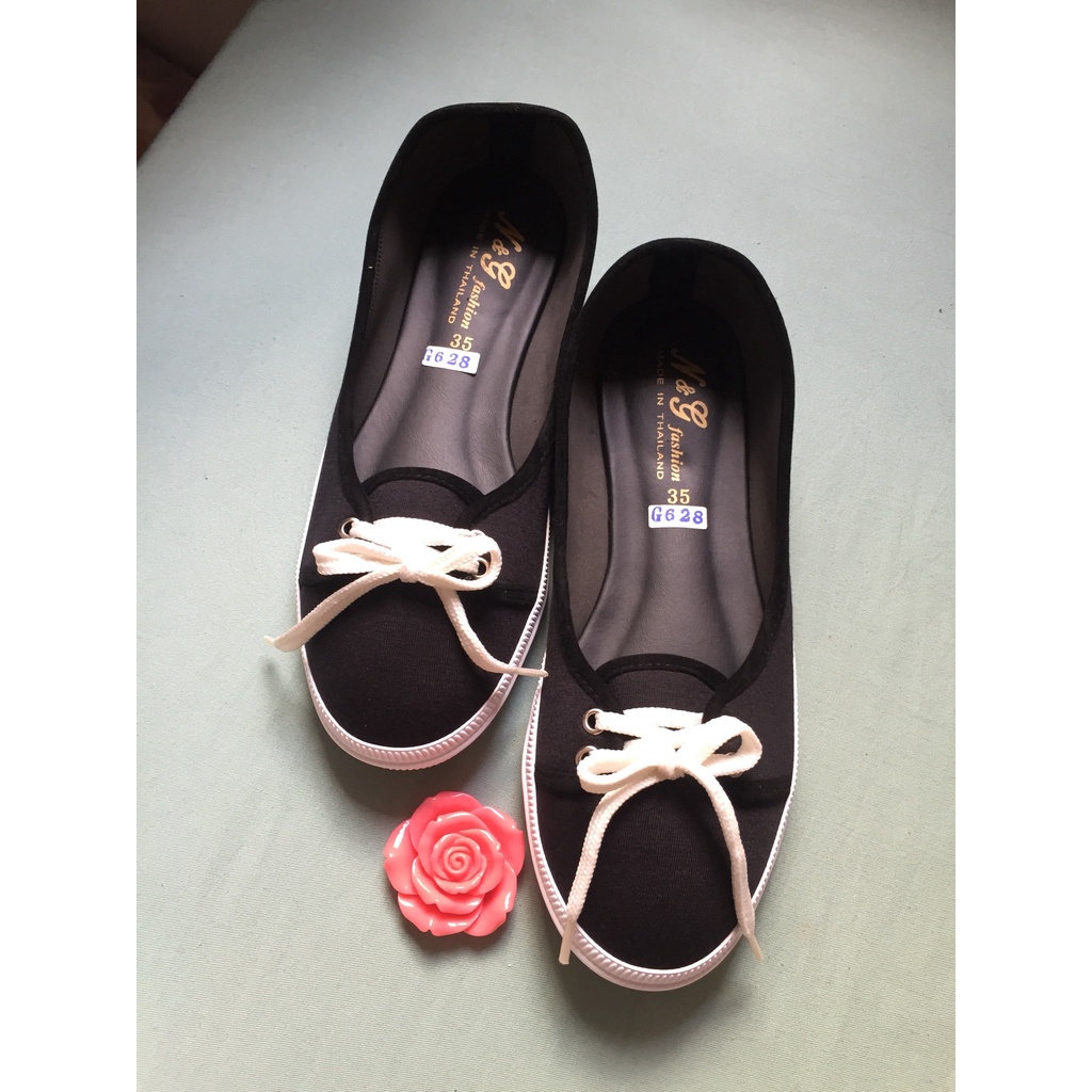 Giày búp bê Usa Cột dây giày bệt nữ Thái Lan