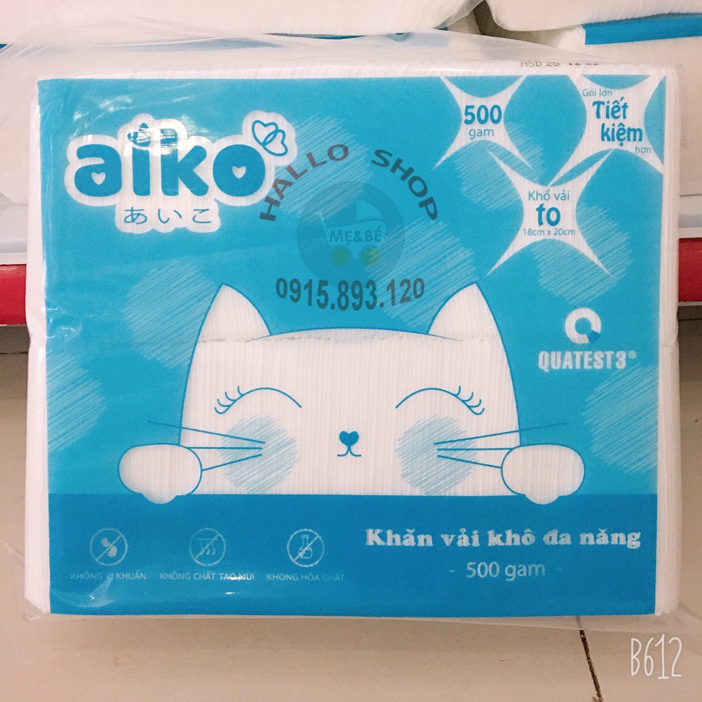 Khăn vải khô Aiko 500gram