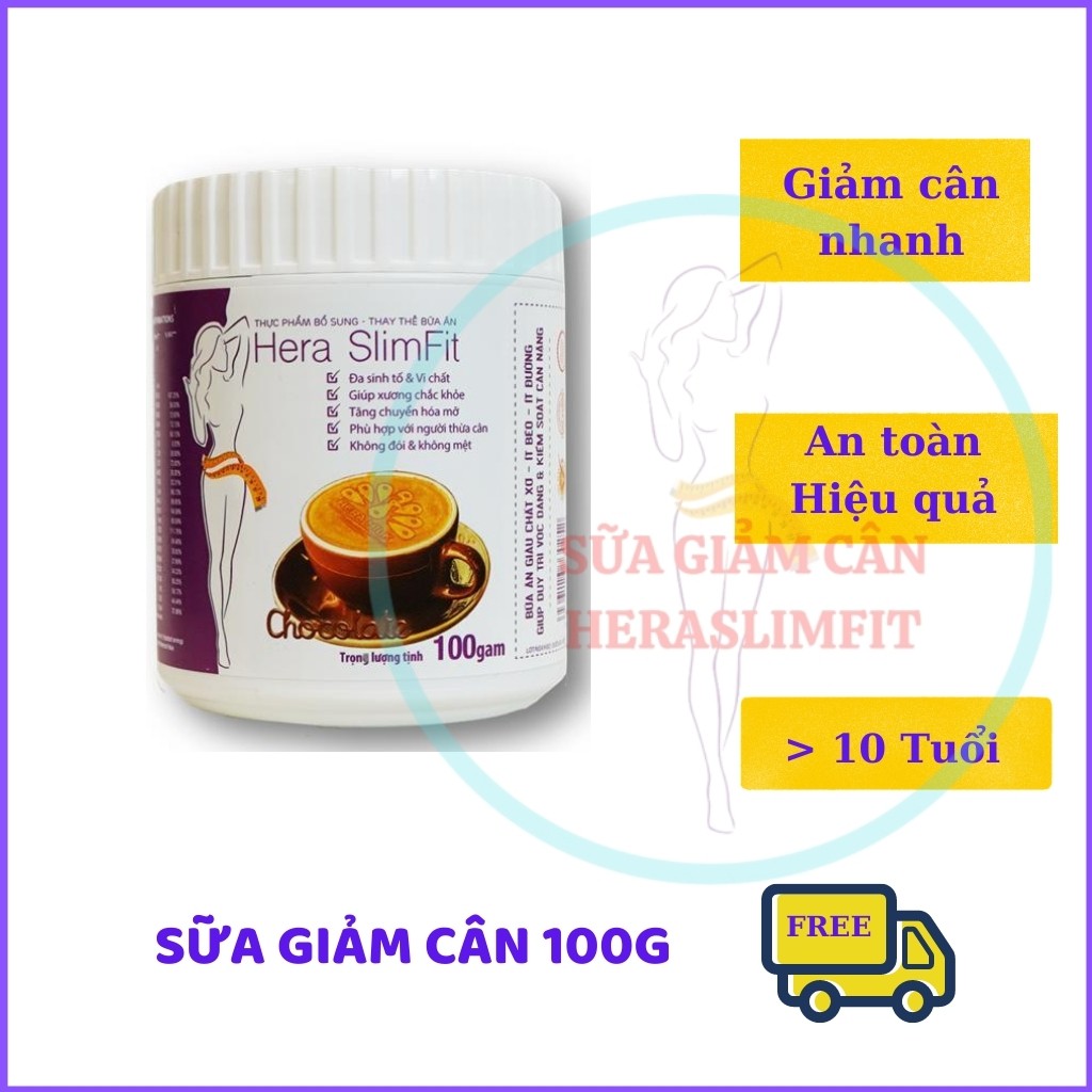 Sữa Giảm Cân HERA SLIMFIT GC01 Giảm Eo Siêu Tốc - Giảm Cân An Toàn – Giảm Cân Nhanh (Hộp 100GRAM)