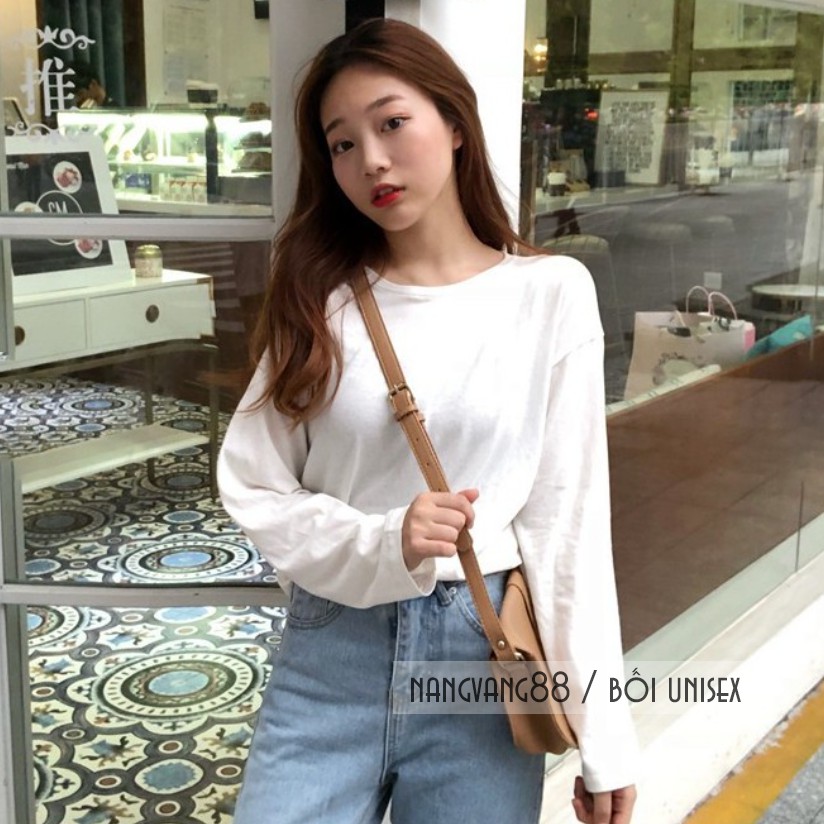 [ MUA 1 TẶNG 1 ] Mua 1 Áo Thun Dài Tay Unisex Tặng Kèm 1 Áo Thun Tay Lỡ Unisex