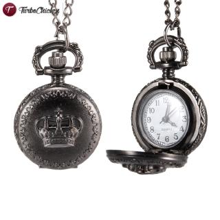 1 Đồng Hồ Quả Quýt Chạm Khắc Hình Vương Miện