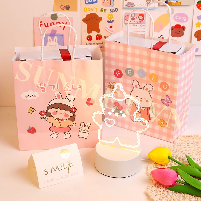 Đèn Ngủ Để Bàn Hình 3D Sáng Tạo Chuẩn Style Hàn Gồm 3 Màu Khác Nhau Trang Trí Nội Thất Quà Tặng Ý Nghĩa