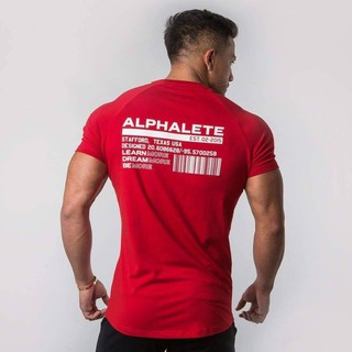 Áo Thun Thay Ngắn Tập Gym Thể Thao Alphalete Athletics, Áo Phông Nam Thể Thao