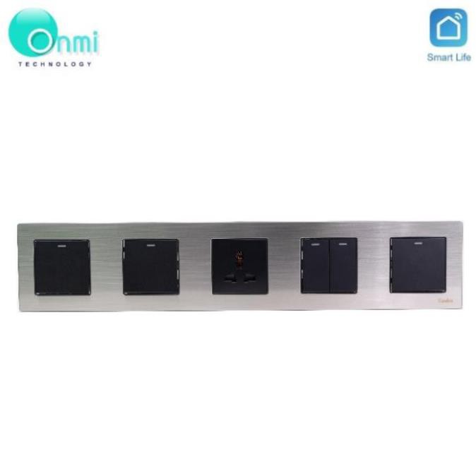 Bán sỉ - Combo Ổ cắm - Công tắc chống giật âm tường 5 Module hàng Tenko - ONMI.VN chính hãng.