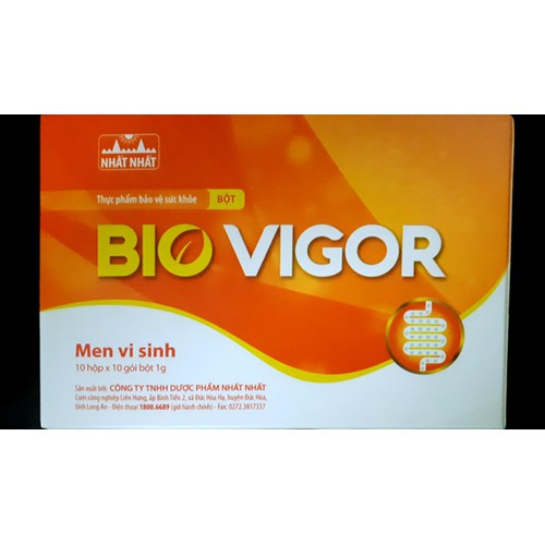 (CHÍNH HÃNG) Men vi sinh BIO VIGOR (Hộp 10 gói), giúp bổ sung vi khuẩn có ích, hỗ trợ giảm nguy cơ rối loạn tiêu hóa