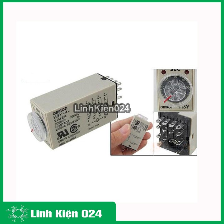 Relay Thời Gian Timer Omron H3Y-4 14P 220V